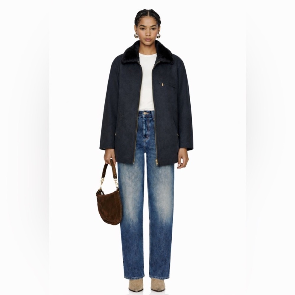 VINTAGE - Wool-blend Coat - Faux Fur Collar | Relaxed fit